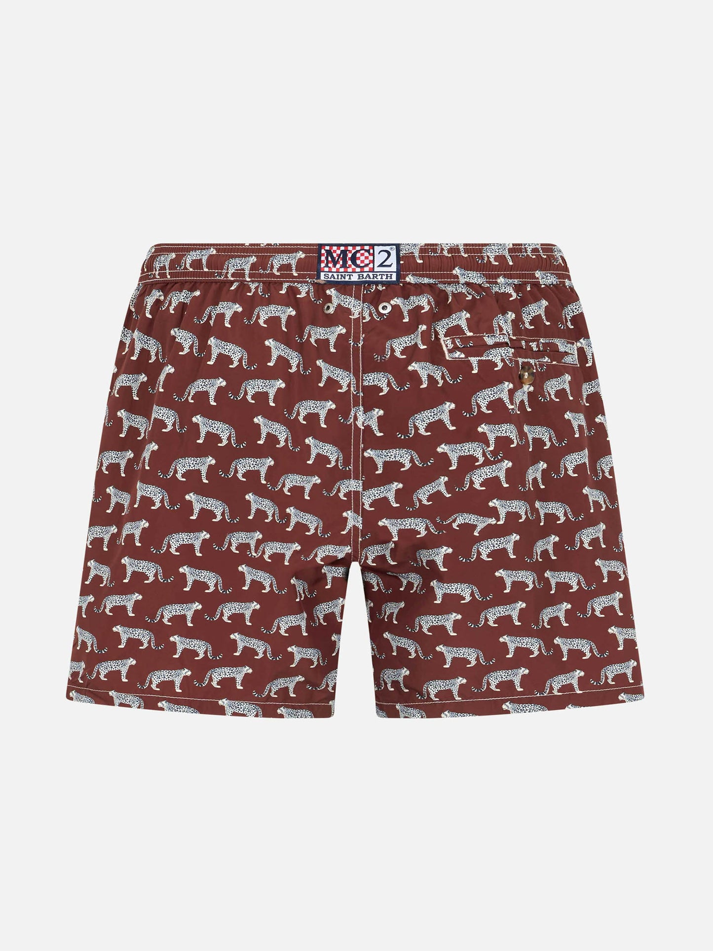 Boy lightweight fabric swim-shorts Jean Lighting 70 with puma print - MC2 Saint Barth