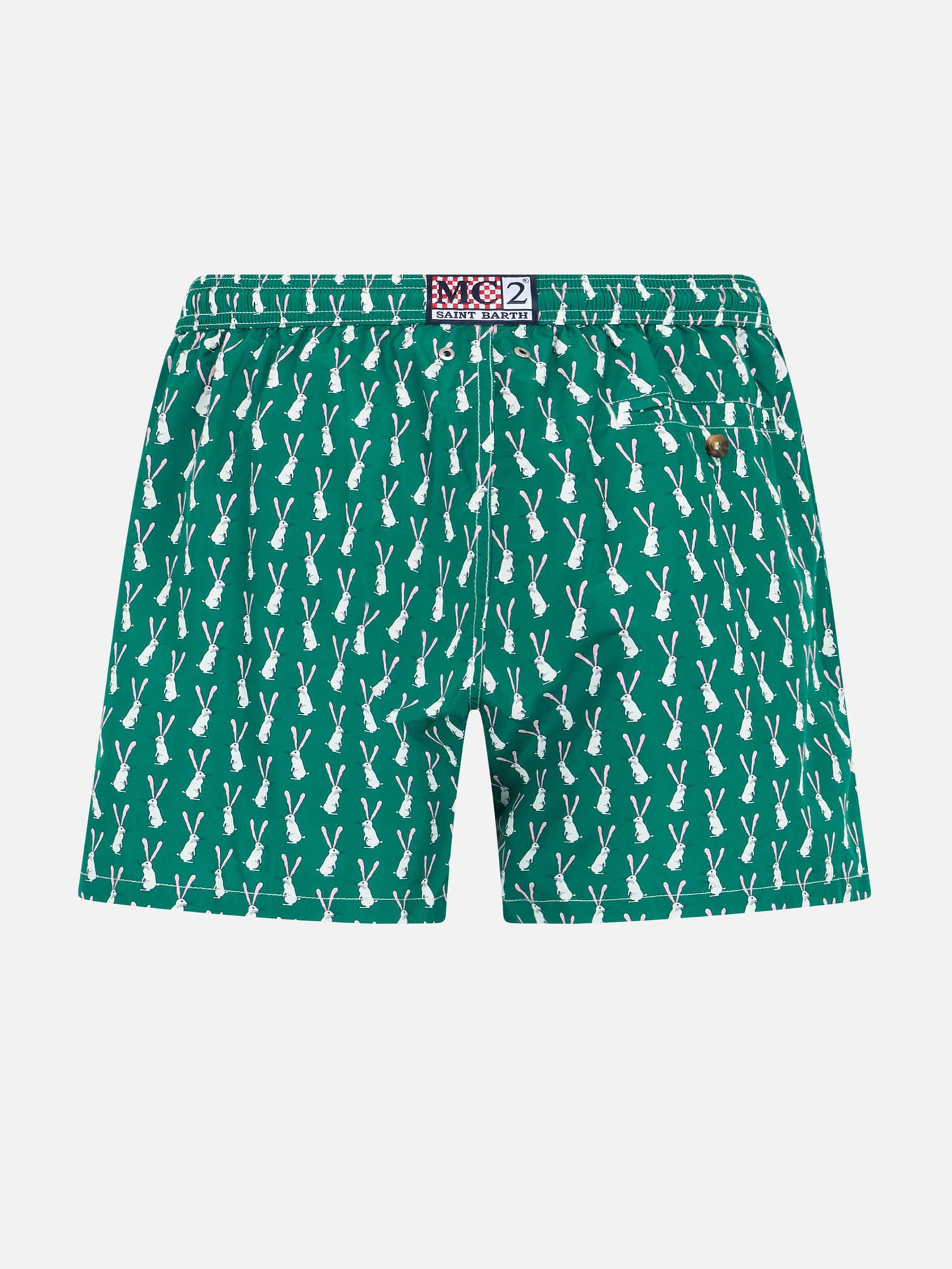 Badeshorts für Jungen aus leichtem Stoff Jean Lighting 70 mit Kaninchen-Print