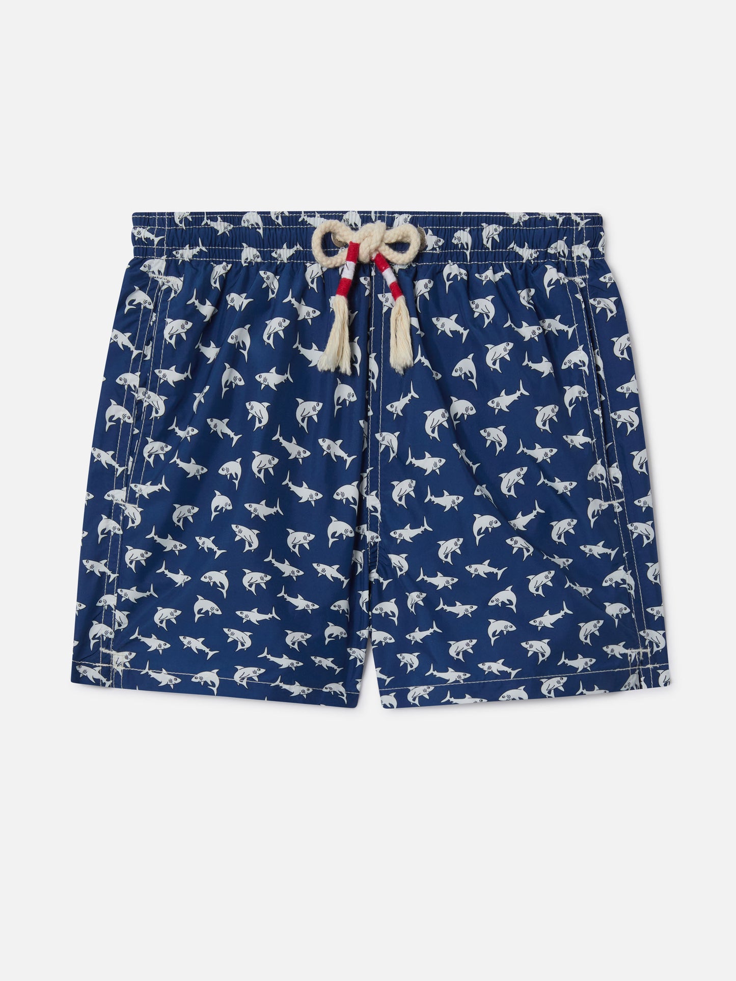 Short de bain garçon en tissu léger Jean Lighting 70 avec imprimé requins 