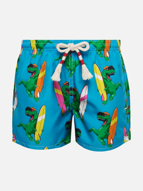 Short de bain mi-long Jean à imprimé dinosaures 