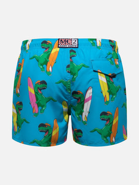 Short de bain mi-long Jean à imprimé dinosaures 
