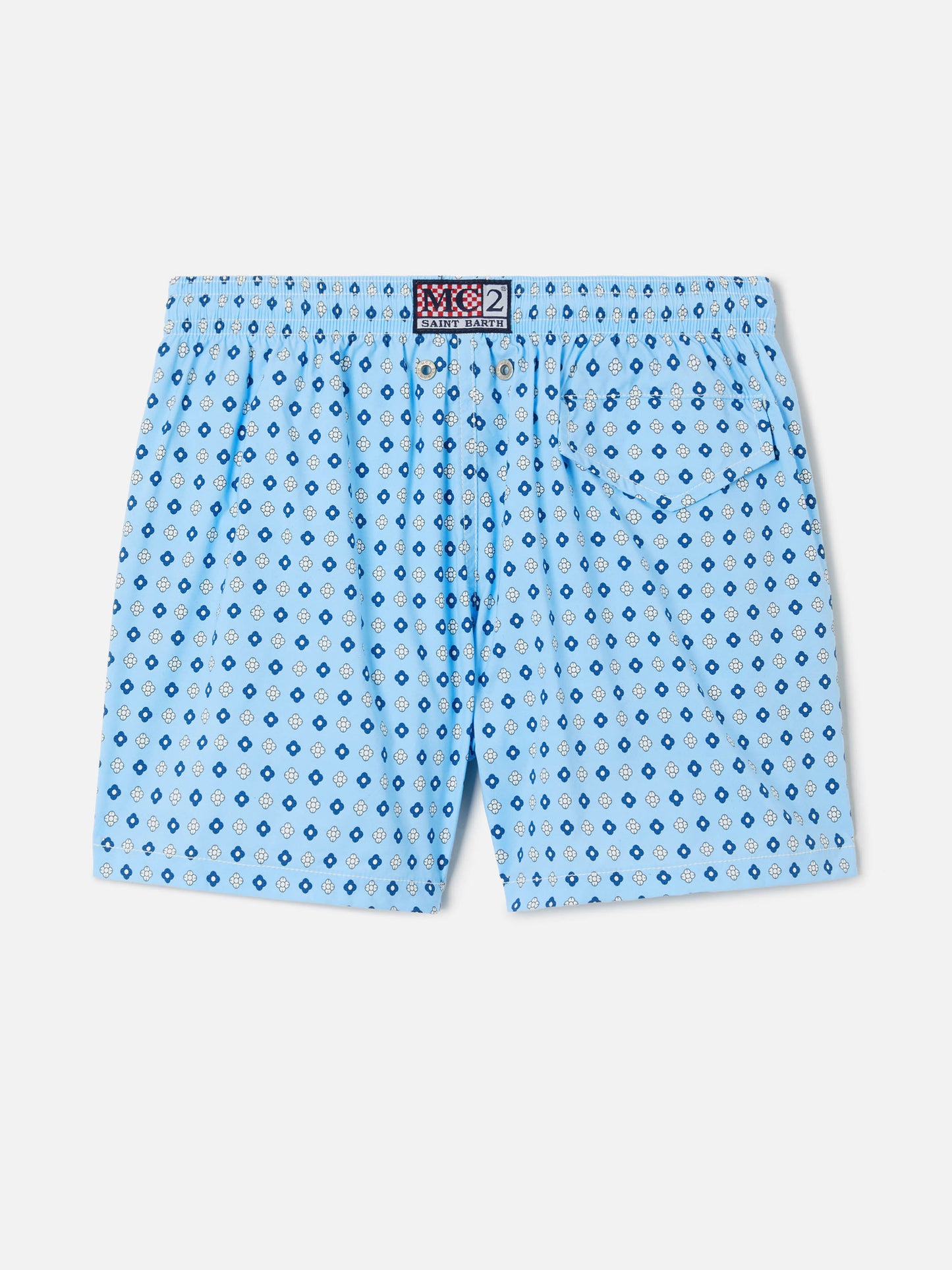 Jean Lighting Stretch swim shorts with all-over geometric floral print