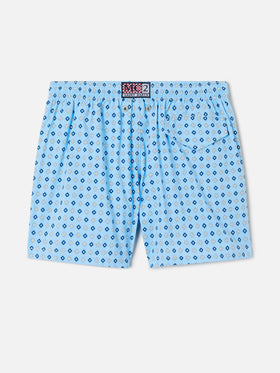 Jean Lighting Stretch swim shorts with all-over geometric floral print