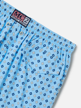 Jean Lighting Stretch swim shorts with all-over geometric floral print