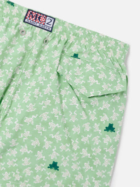 Short de bain Jean Lighting Stretch avec imprimé grenouilles all-over 