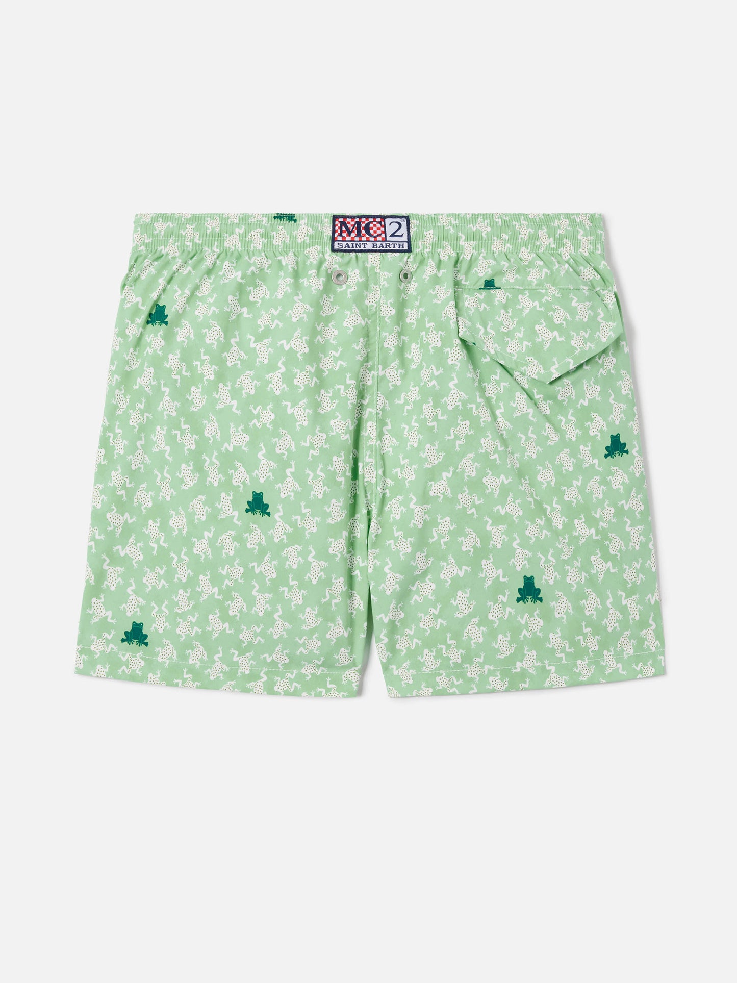 Short de bain Jean Lighting Stretch avec imprimé grenouilles all-over 