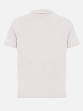 Jeremy white terry buttonless polo shirt - MC2 Saint Barth