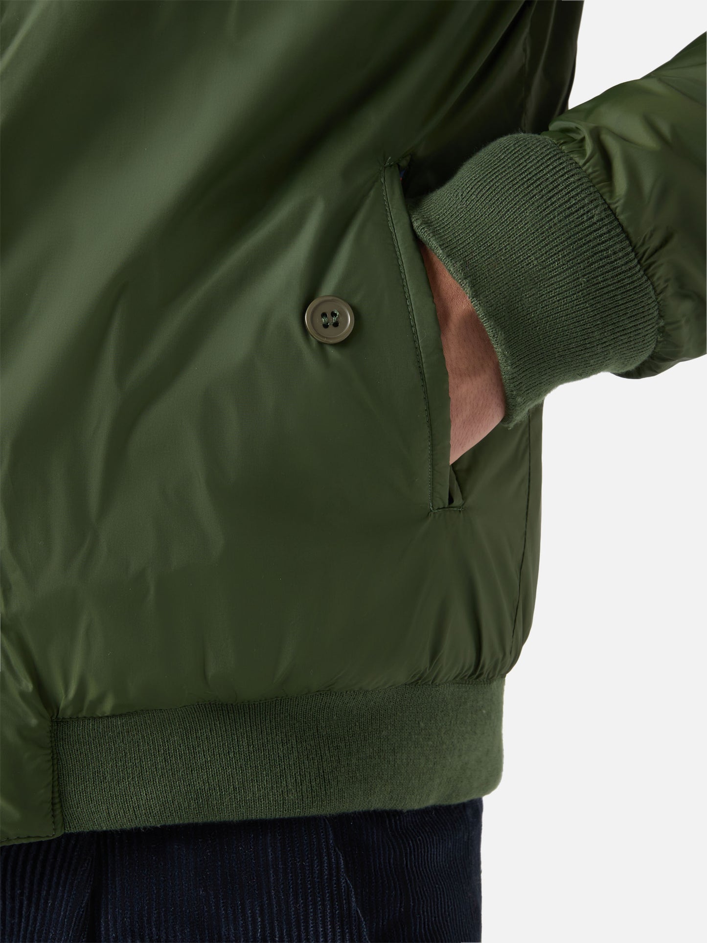 Jet lightweight bomber jacket in military green