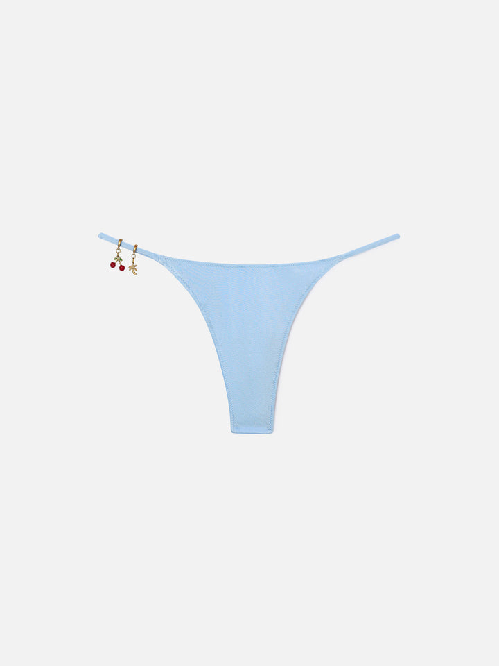 Salina Jodene Bikini in Hellblau mit glänzendem Finish 