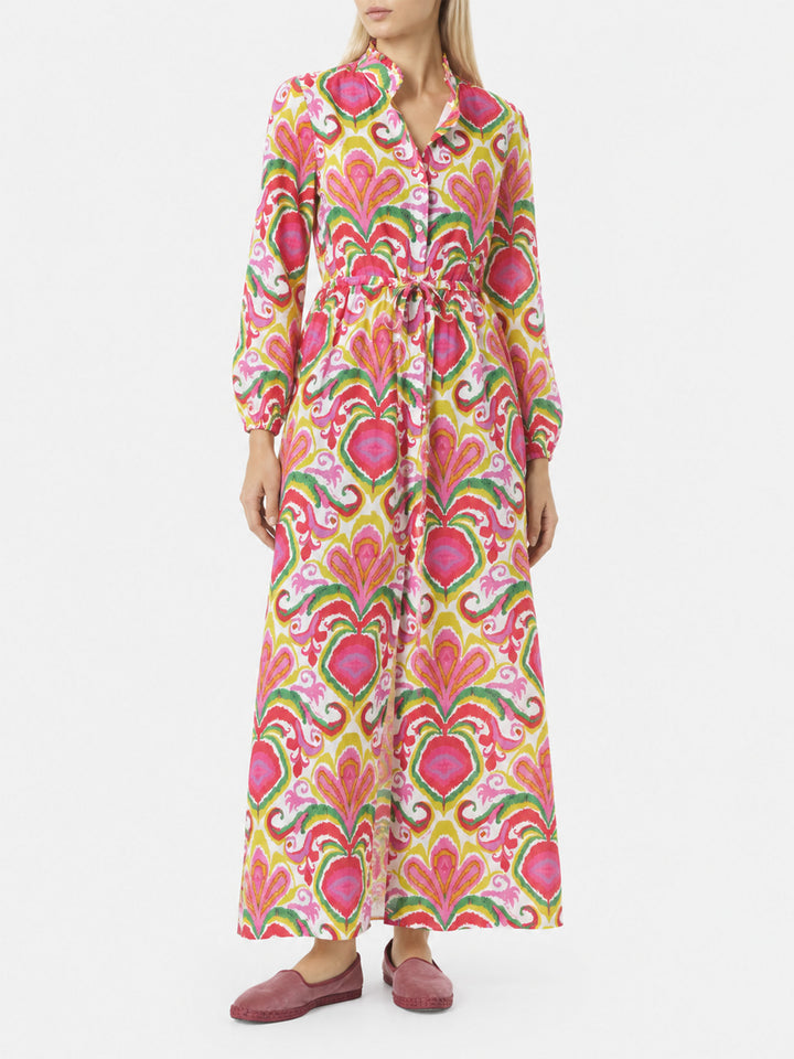 Robe en coton Jodie avec imprimé ikat 