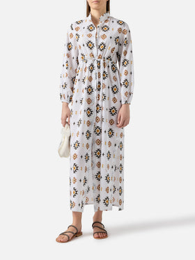Langes Strandkleid Jodie mit Navajo-Muster