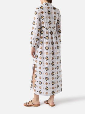 Langes Strandkleid Jodie mit Navajo-Muster