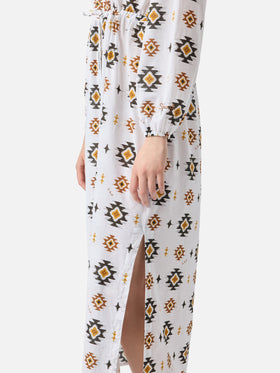 Langes Strandkleid Jodie mit Navajo-Muster