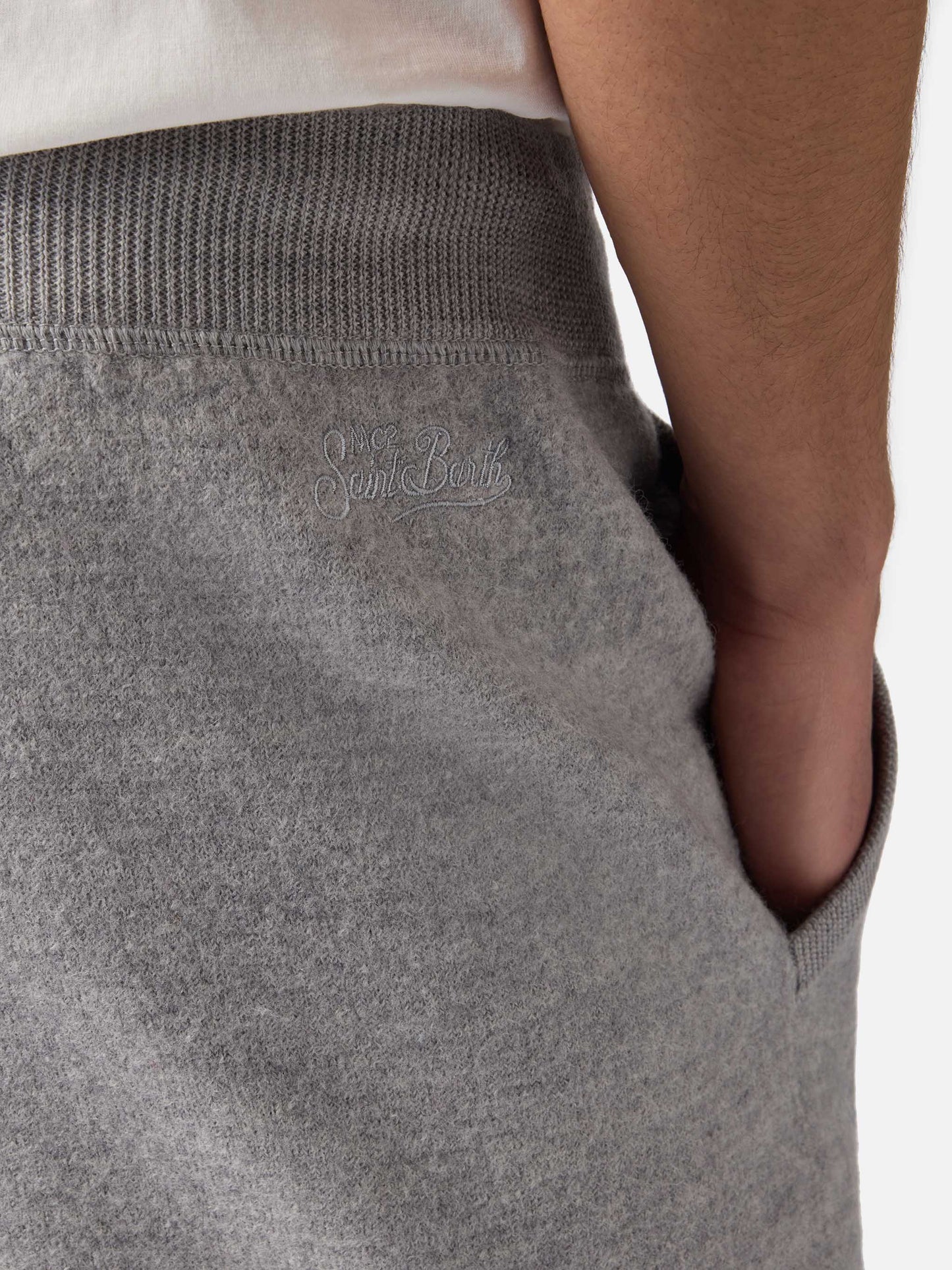 Track-Strick-Jogginghose mit Taschen