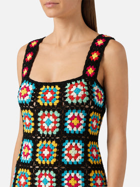 Kleid Jaisal aus gehäkelter Baumwolle 