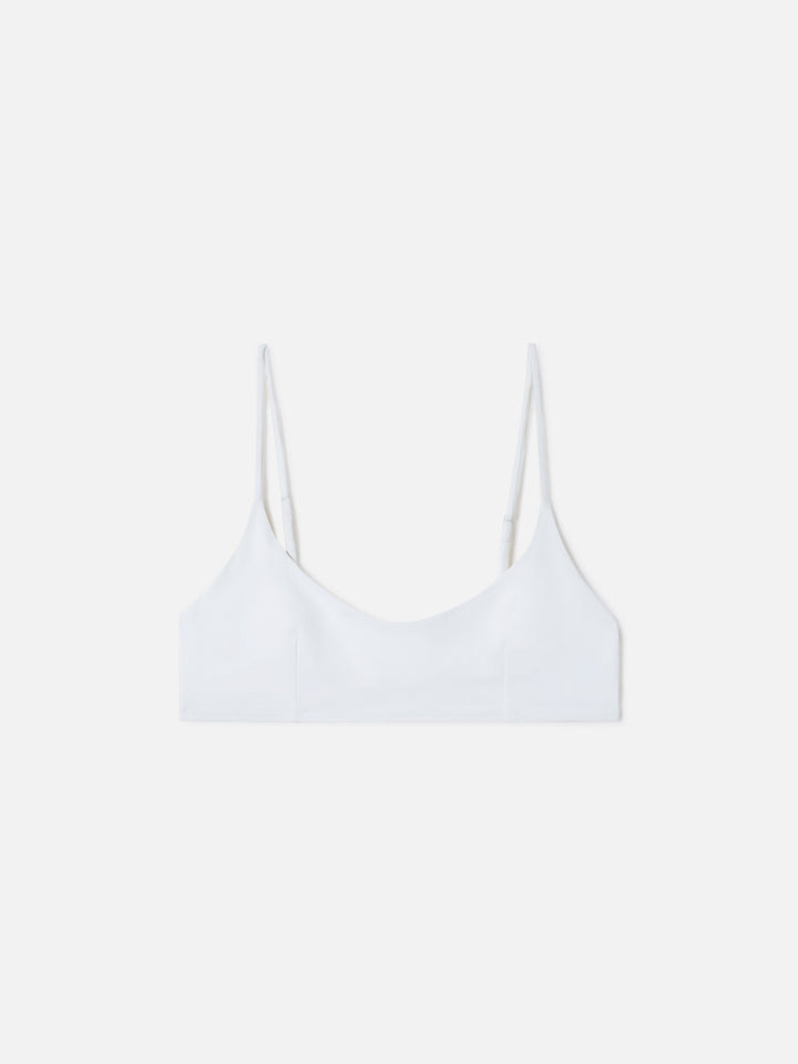 Weißes Judy Bralette-Bikinioberteil 