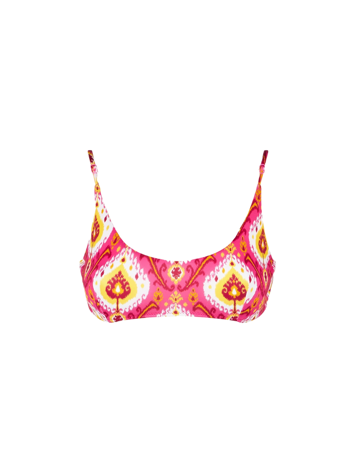 Judy ikat print bralette bikini top