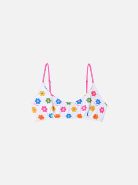 Frottee-Bralette-Strandoberteil für Damen Judy