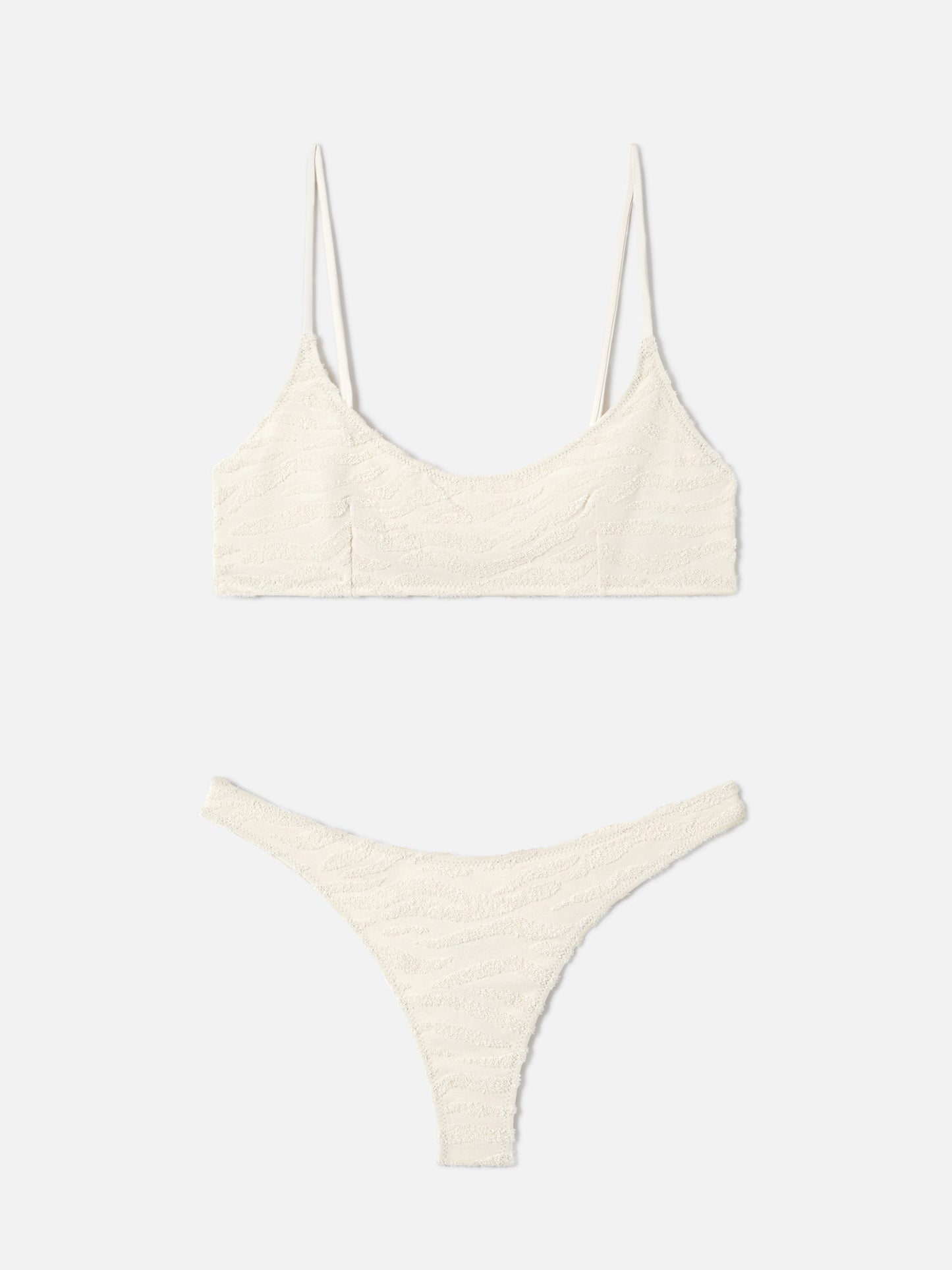 Bikini bralette Judy Naomi en éponge zébrée 