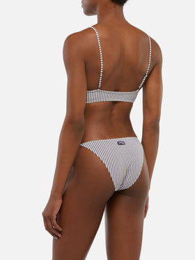 Judy Virgo striped bralette bikini