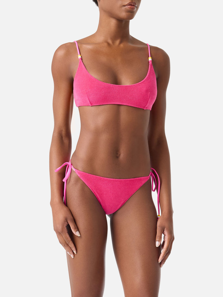 Bikini bralette Judy Marielle de rizo fucsia 