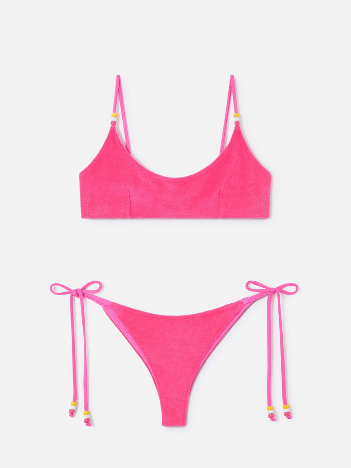 Bikini bralette Judy Marielle de rizo fucsia 