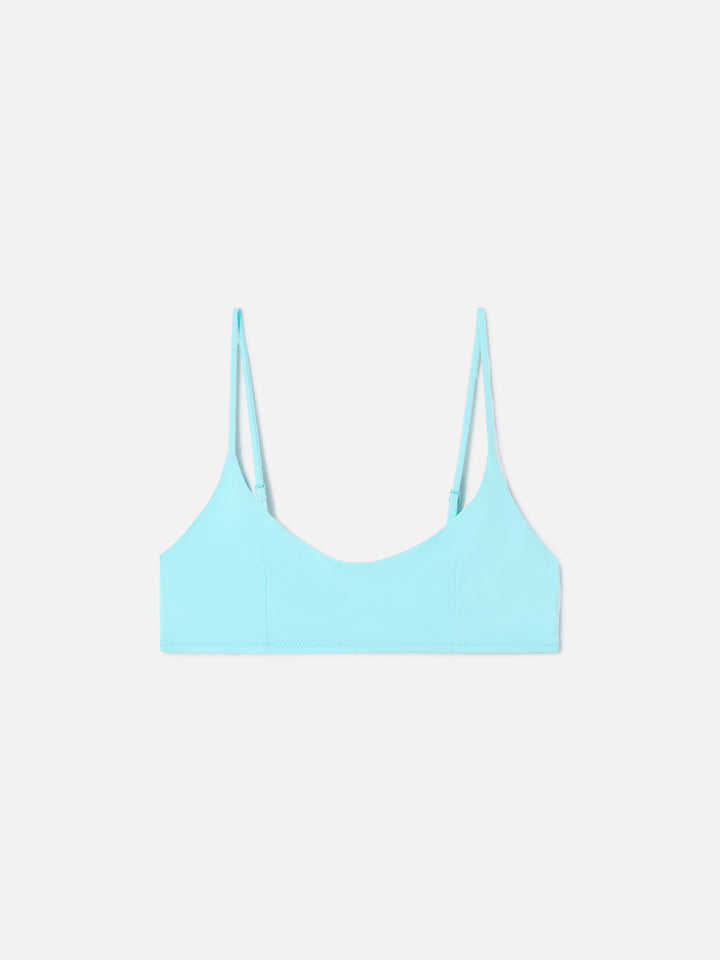 Wassergrünes Judy Bralette-Bikini-Oberteil 