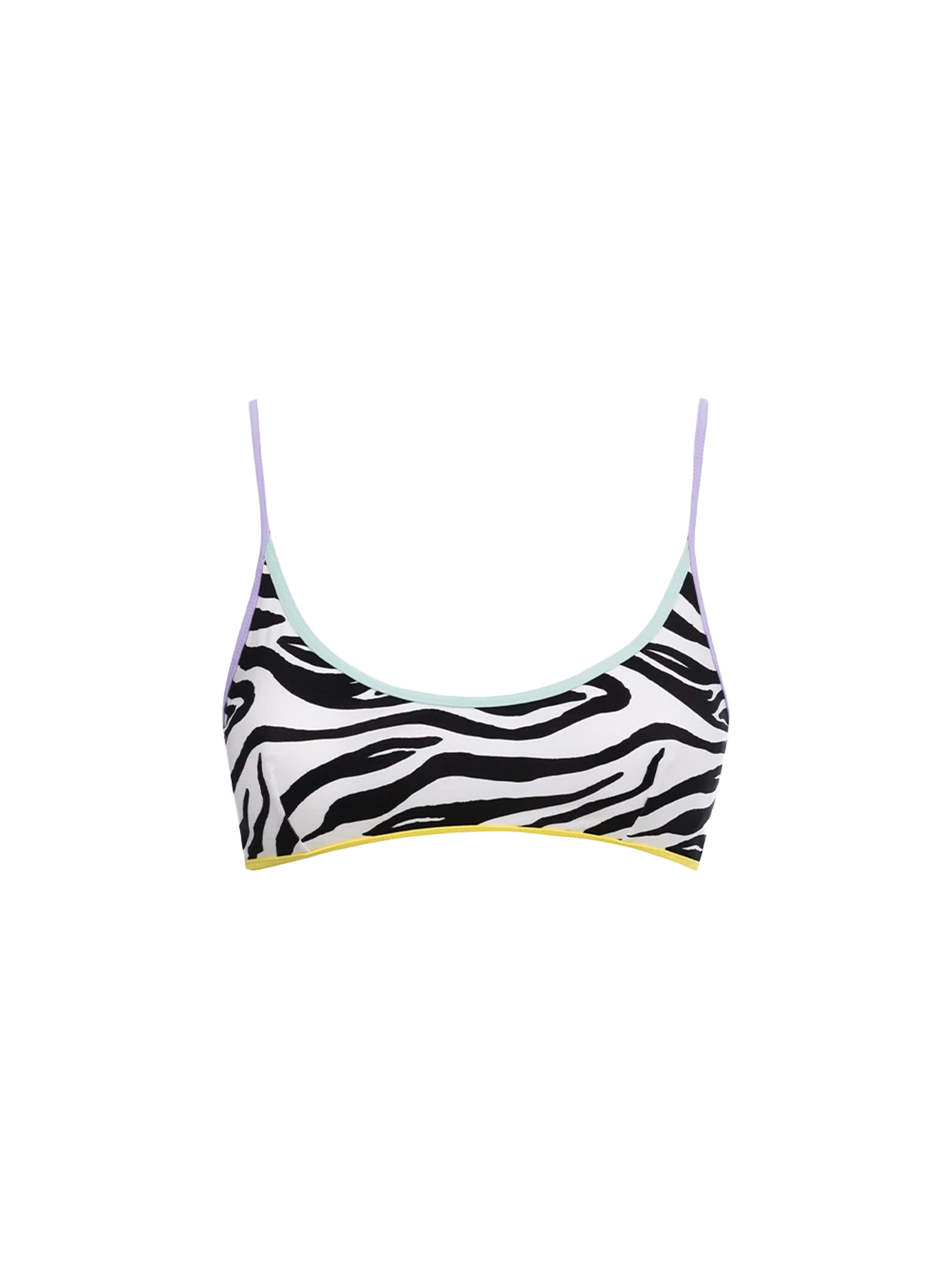 Judy String zebra print bralette bikini top