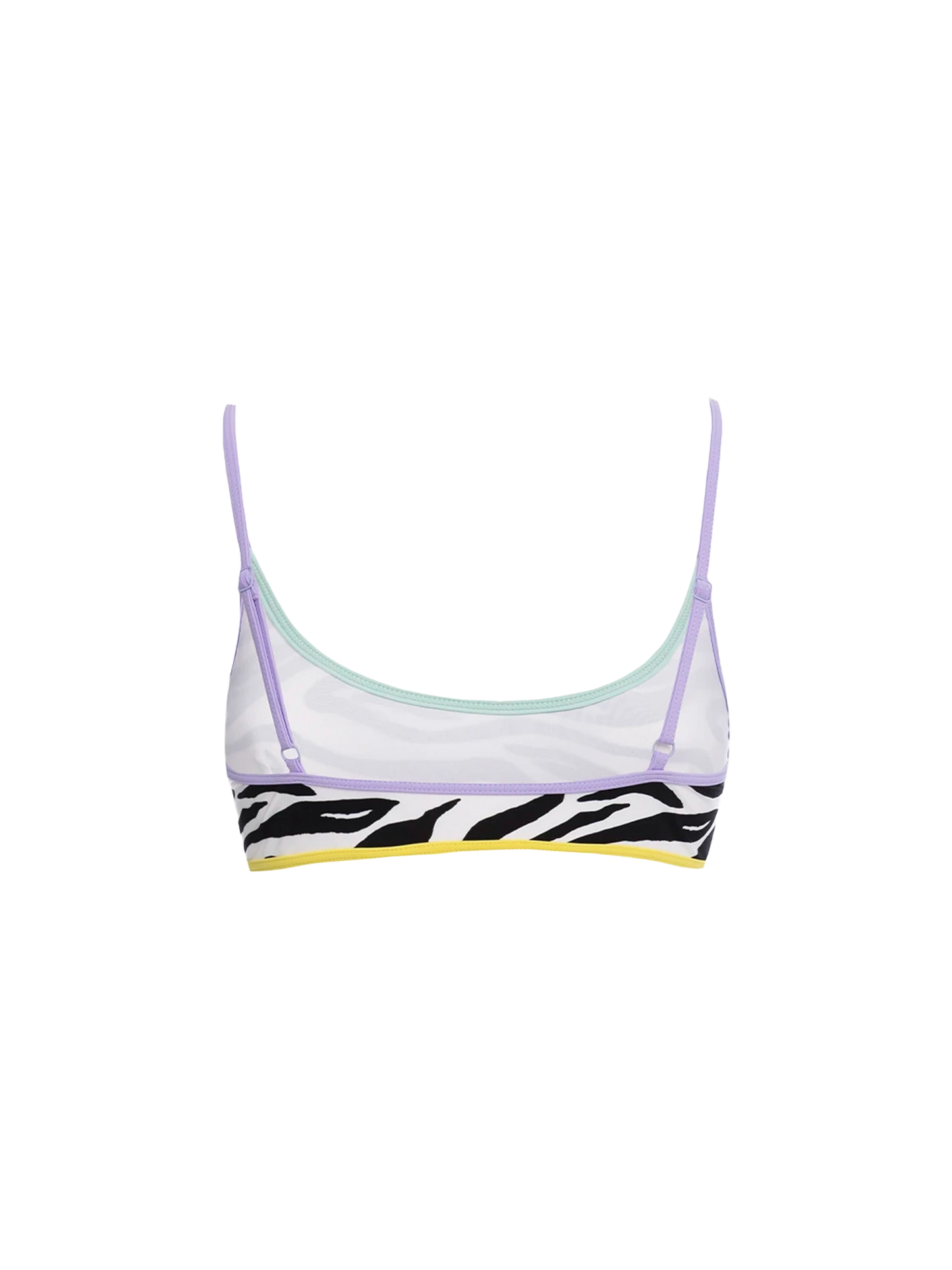 Judy String zebra print bralette bikini top