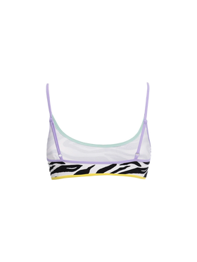 Judy String zebra print bralette bikini top