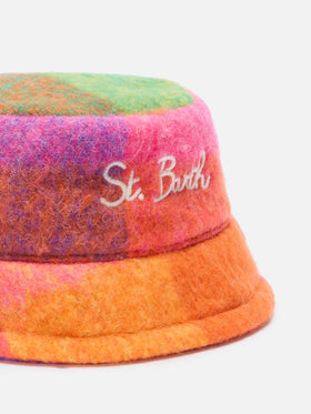 Cappello bucket Jude con stampa check