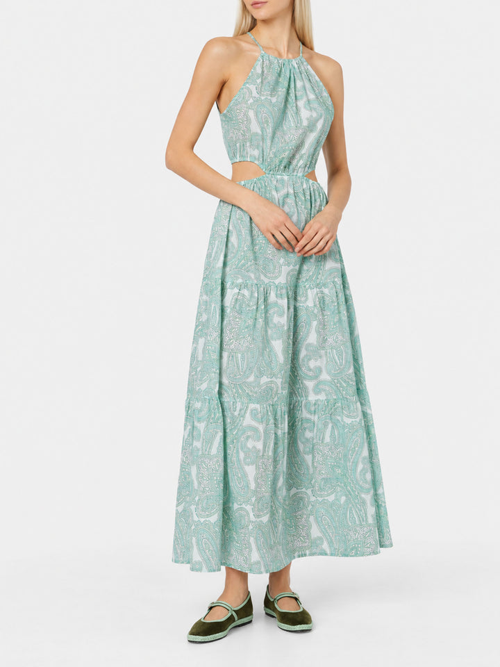 Vestido largo Kaby con estampado paisley 