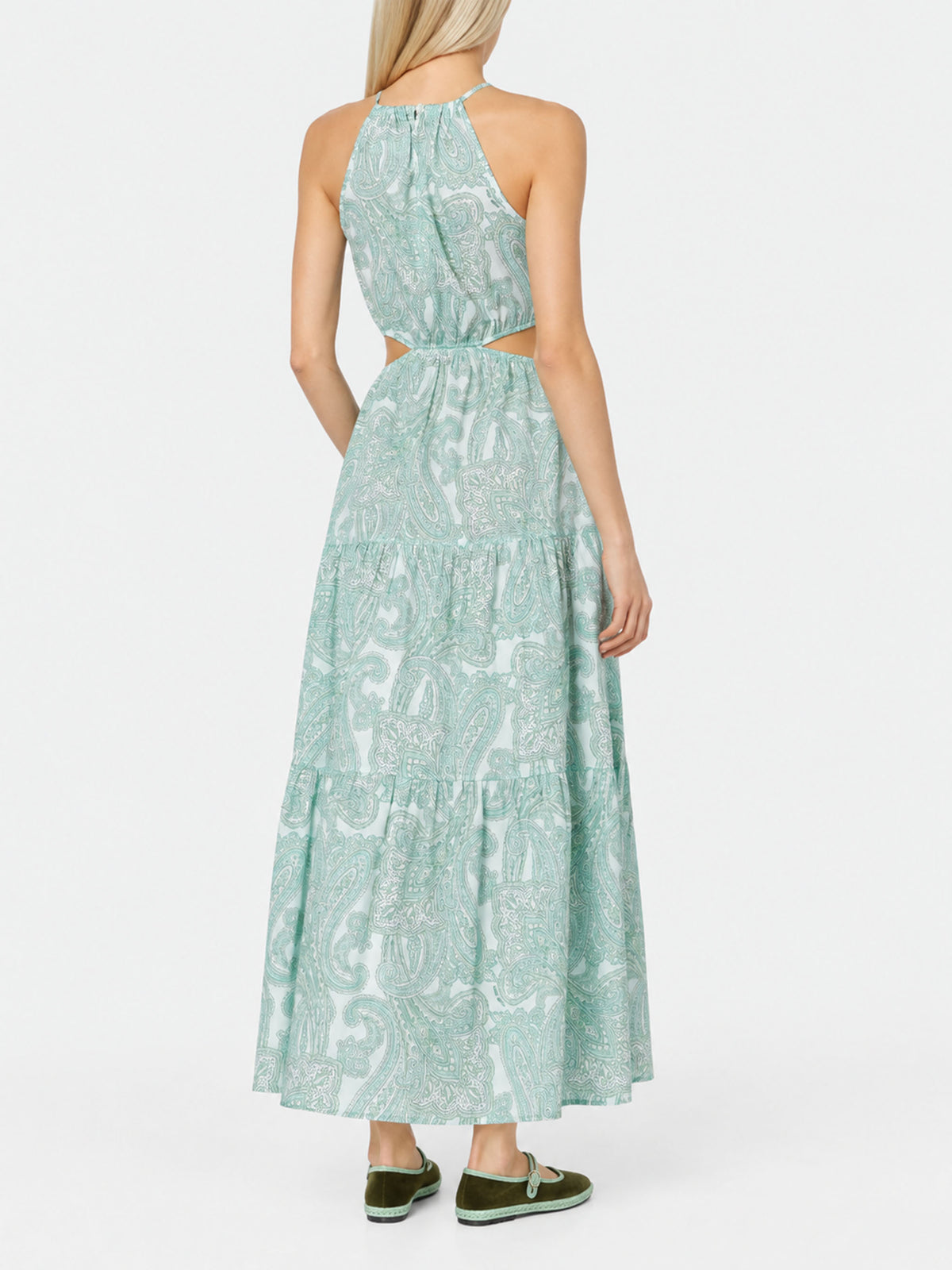 Langes Kleid Kaby mit Paisley-Print 