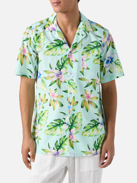 Chemise Kalea en coton à manches courtes avec imprimé floral 