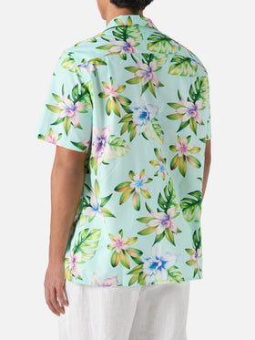 Chemise Kalea en coton à manches courtes avec imprimé floral 