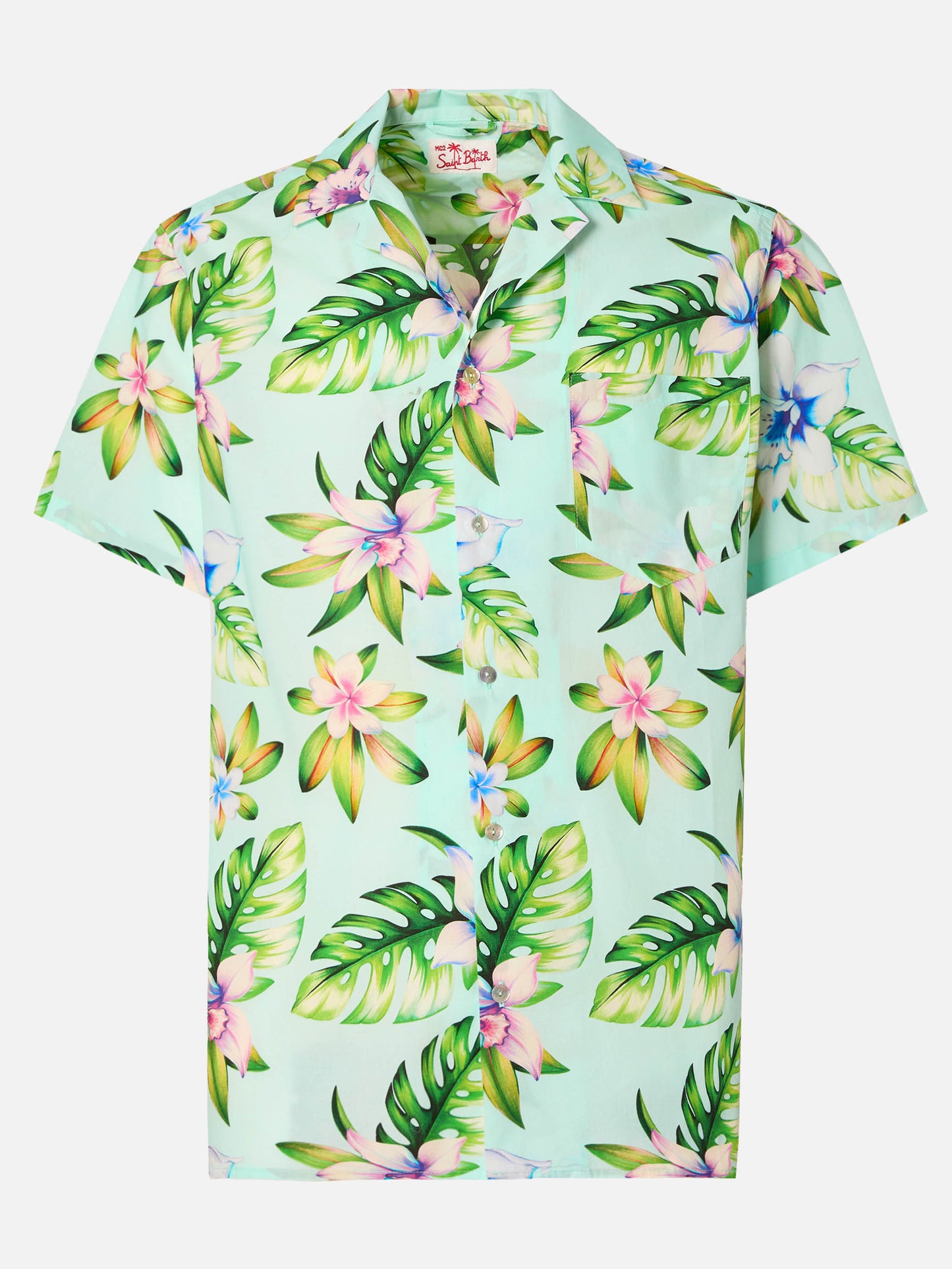 Chemise Kalea en coton à manches courtes avec imprimé floral 