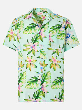 Chemise Kalea en coton à manches courtes avec imprimé floral 