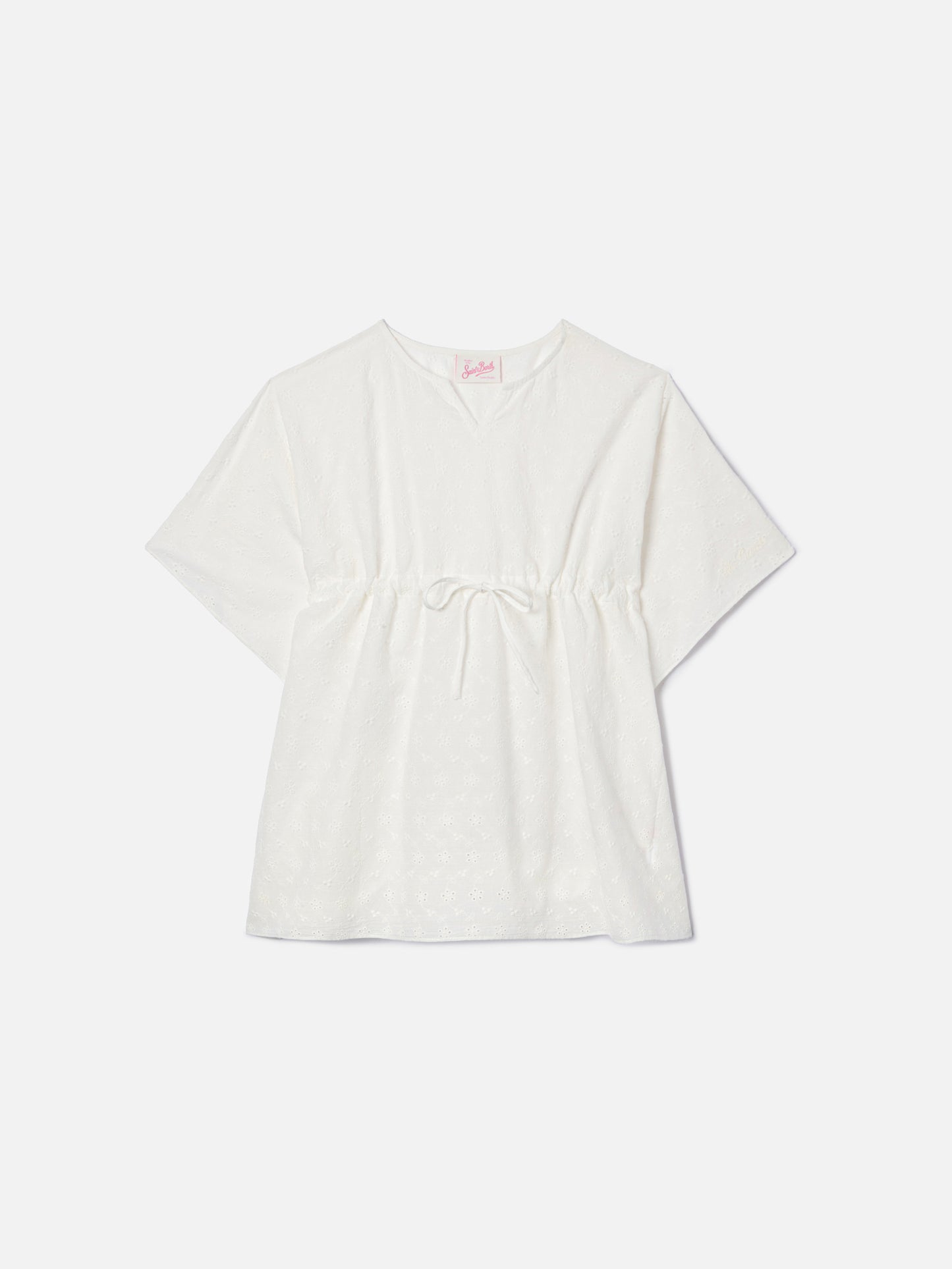 Caftan court Kate en coton brodé 