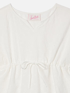 Caftan court Kate en coton brodé 