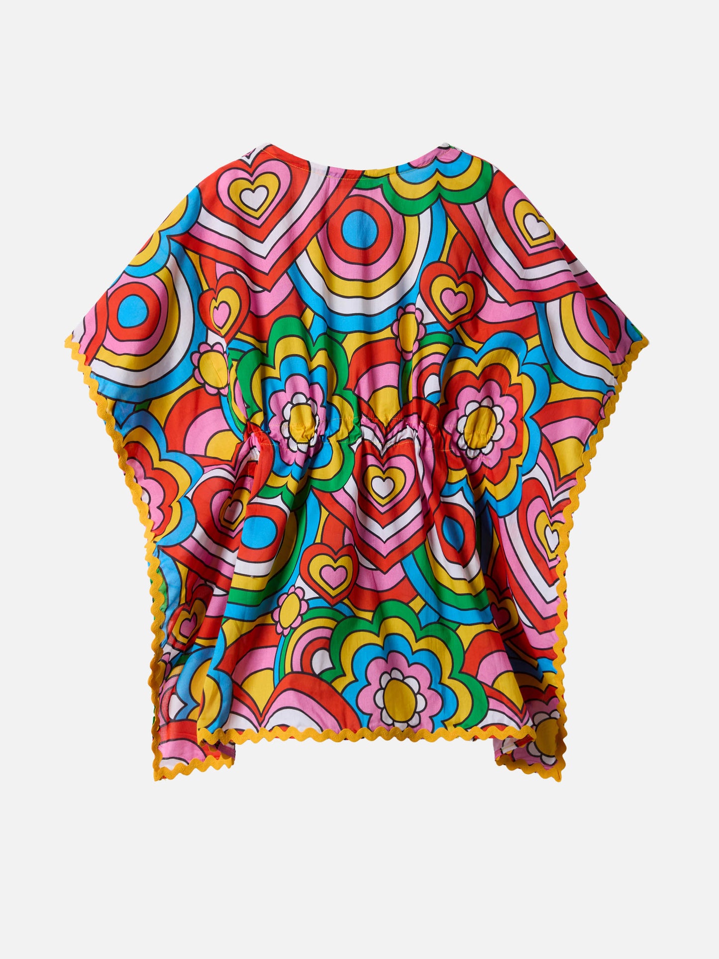 Poncho Kate con estampado crazy shapes 