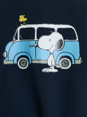 Boy hooded lightweight windbreaker Kauris Jr with Snoopy print | SNOOPY PEANUTS SPECIAL EDITION - MC2 Saint Barth
