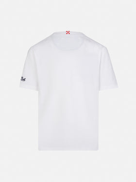 Kea cotton t-shirt with Snoopy printed pocket | SNOOPY PEANUTS® SPECIAL EDTION - MC2 Saint Barth