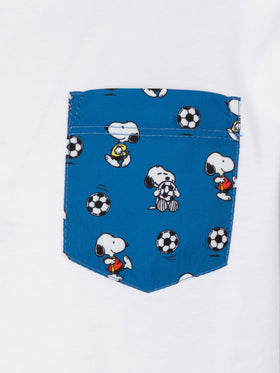 Kea cotton t-shirt with Snoopy printed pocket | SNOOPY PEANUTS® SPECIAL EDTION - MC2 Saint Barth