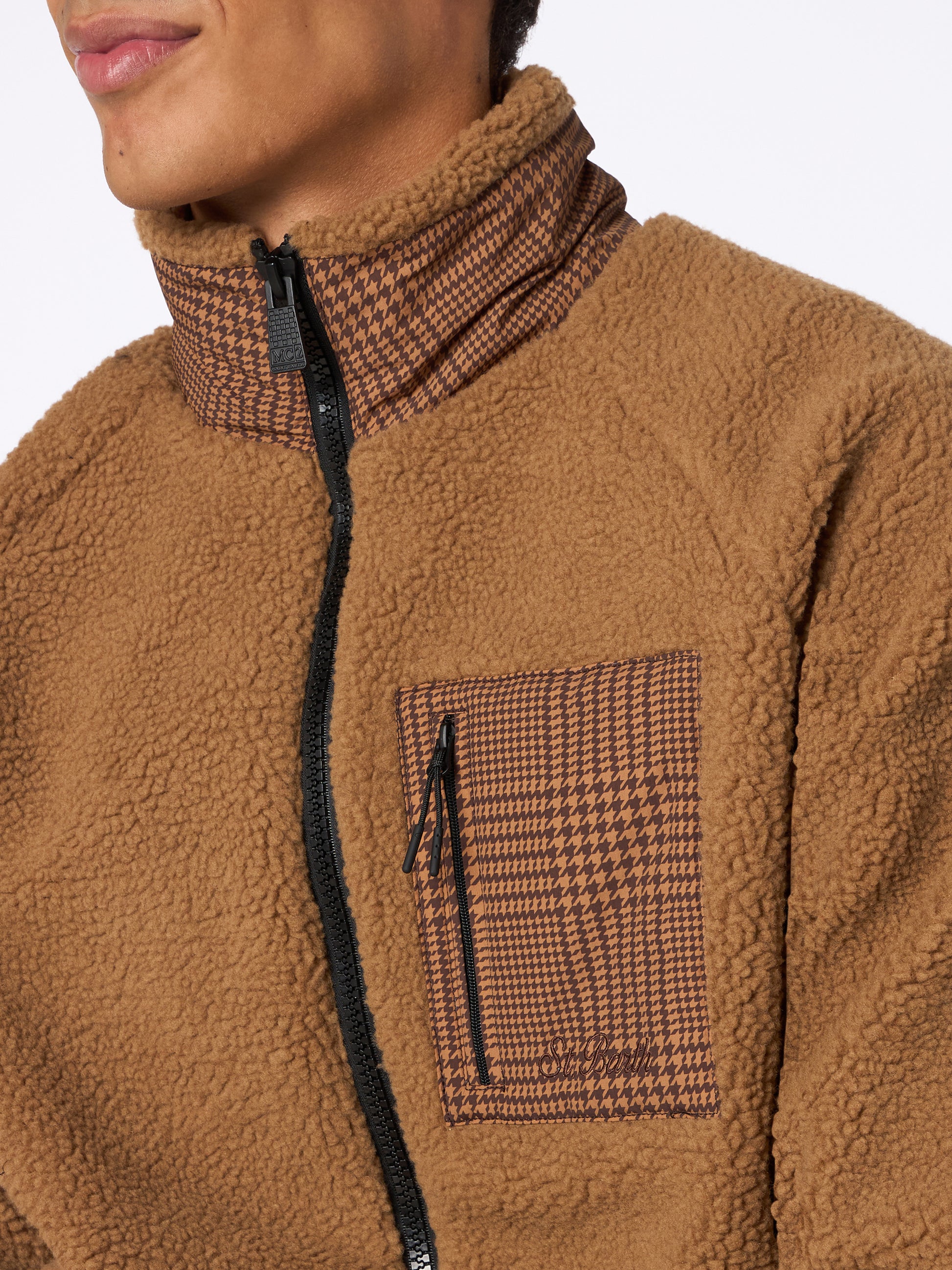 Man sherpa-fleece jacket Keystone - MC2 Saint Barth