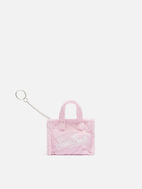Light blue embossed terry Key Holder - MC2 Saint Barth