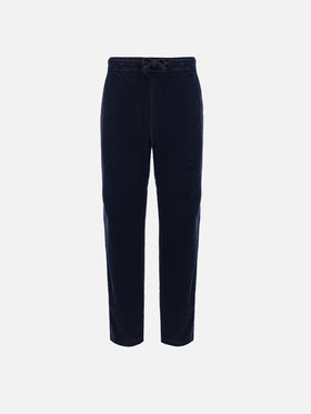 Boy corduroy pants Kilkenny with country dog embroidery - MC2 Saint Barth
