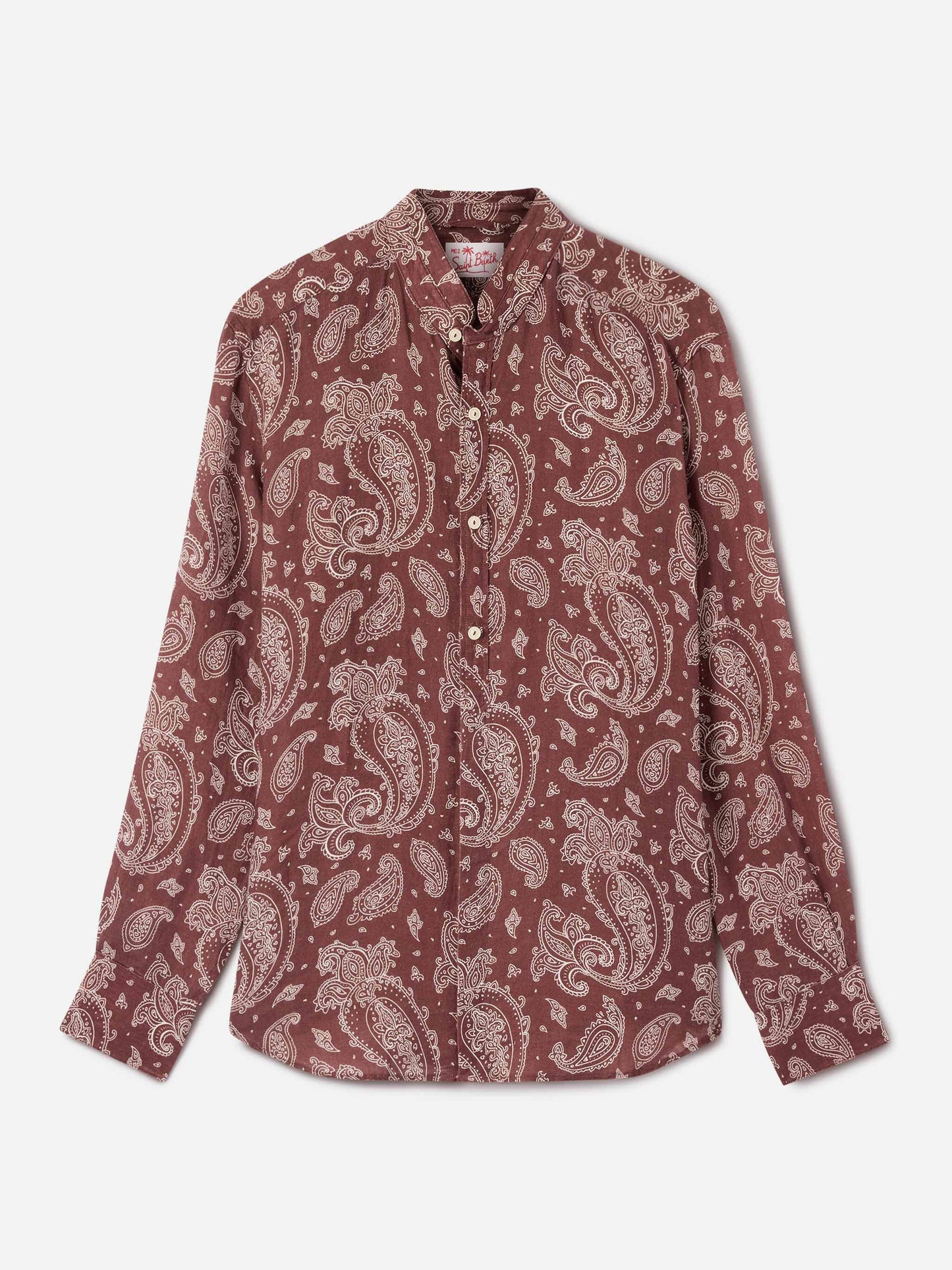 Chemise Klarke brown paisley 