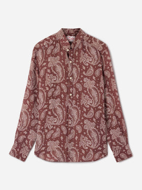 Chemise Klarke brown paisley 