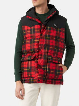 Doudoune sans manches Klosters tartan 