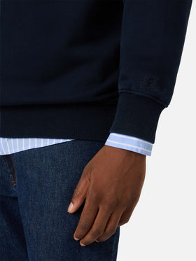 Marineblaues blue Kenneth Sweatshirt aus Baumwolle mit SB Legacy-Monogramm 